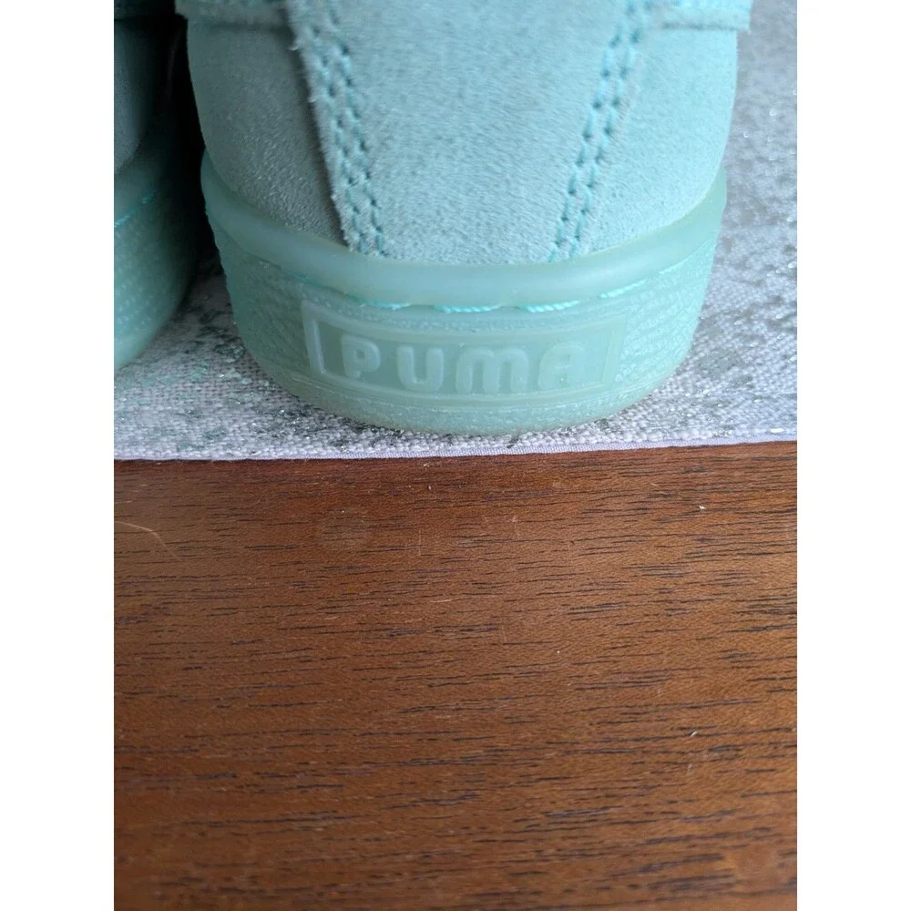 Puma Suede Heart Reset Women's Sz 8.5 Aruba Blue Fashion Sneaker Style 36322901